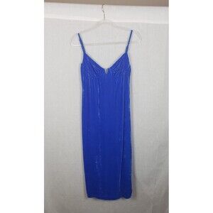 Sun Becomes Her Blue Velvet Dress 8 Bustier‎ Bodycon Sexy Holiday Cocktail Party